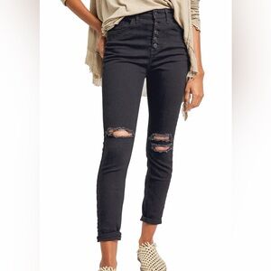 Free People Sabrina High Waist Skinny black jeans - 31